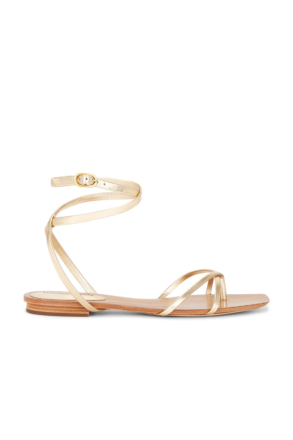 (取寄) ベロニカ ビアード レディース アレグラ Veronica Beard women Allegra Pale Gold Leather Veronica Beard Allegra Sandal in Pale Gold | REVOLVE