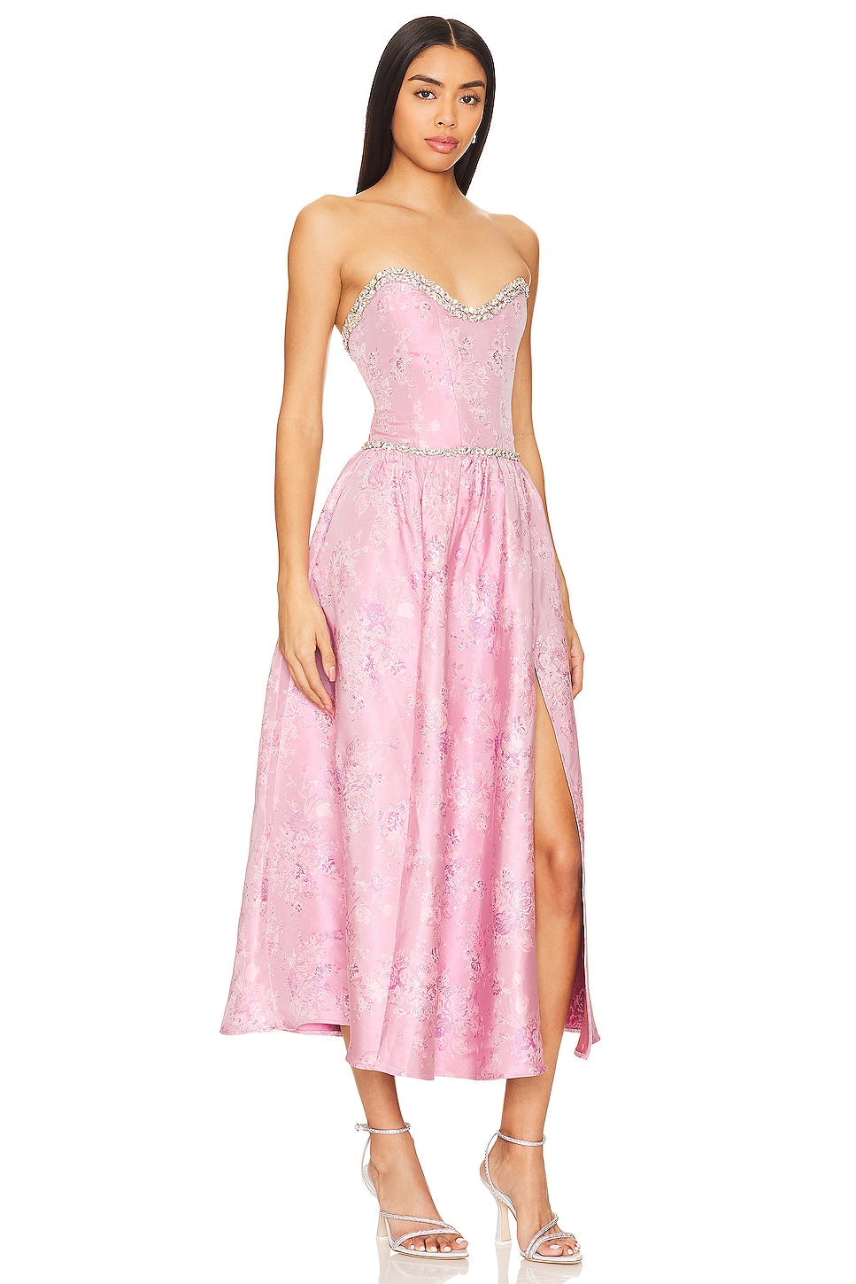 V. Chapman Lucia Corset Midi Dress thumbnail