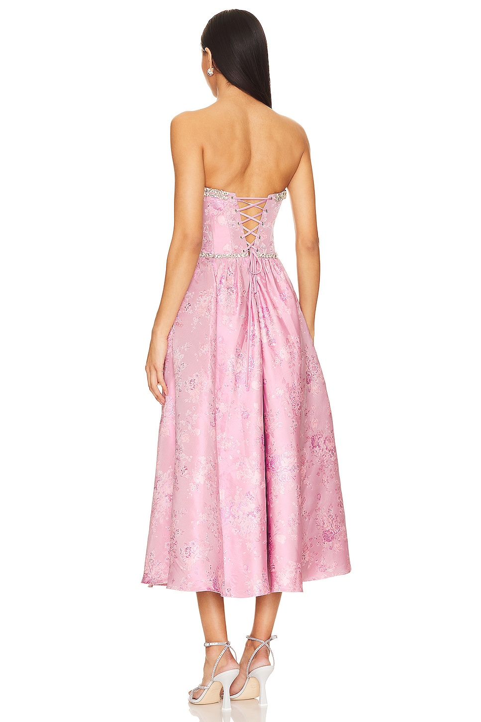 V. Chapman Lucia Corset Midi Dress thumbnail