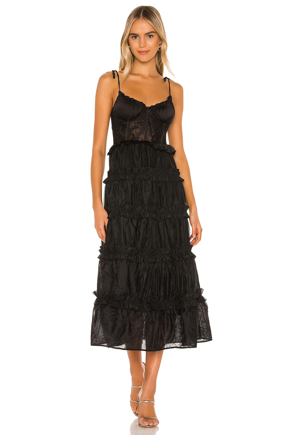 V. Chapman Primrose Dress in Black | REVOLVE