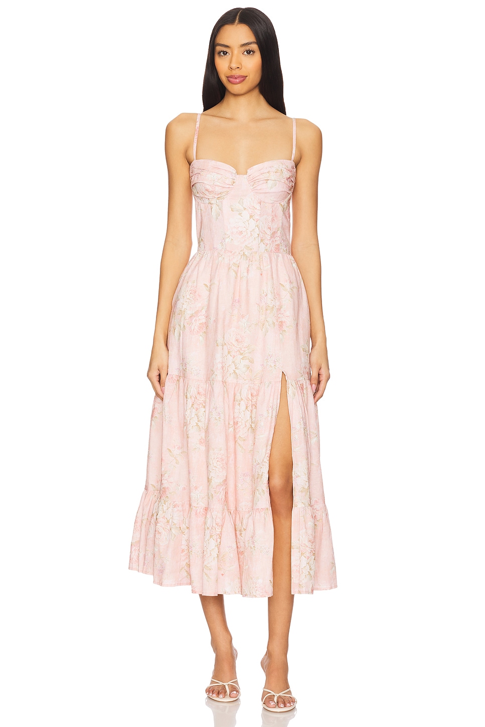 knee length dresses for ladies The Lotus Dress in White 0 / White main image 0