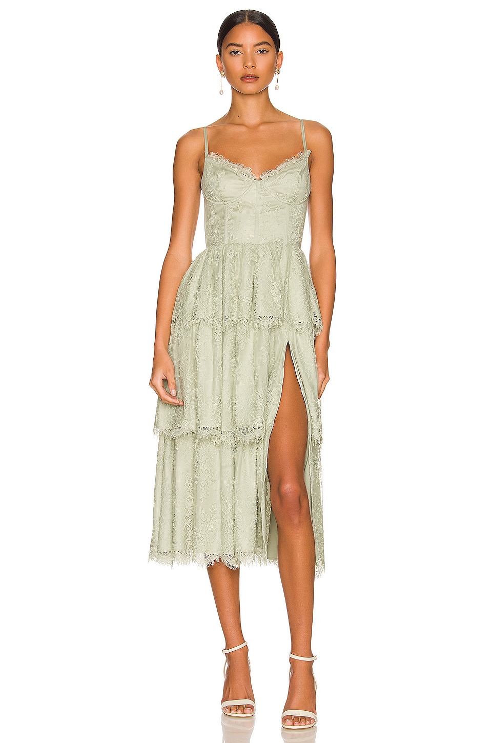 V. Chapman Mia Dress in Sage