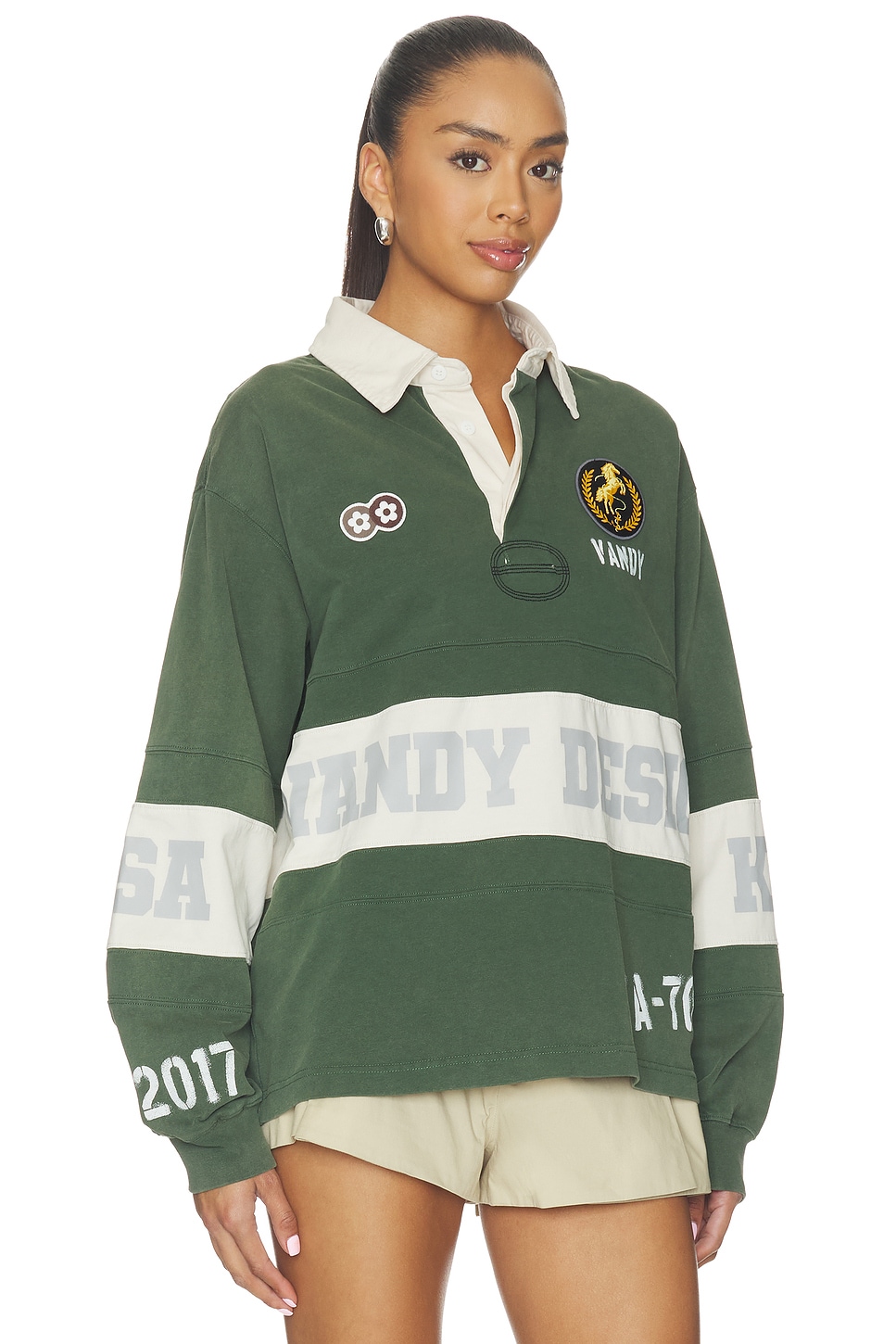 Washed Long Sleeve Rugby - thumbnail 3