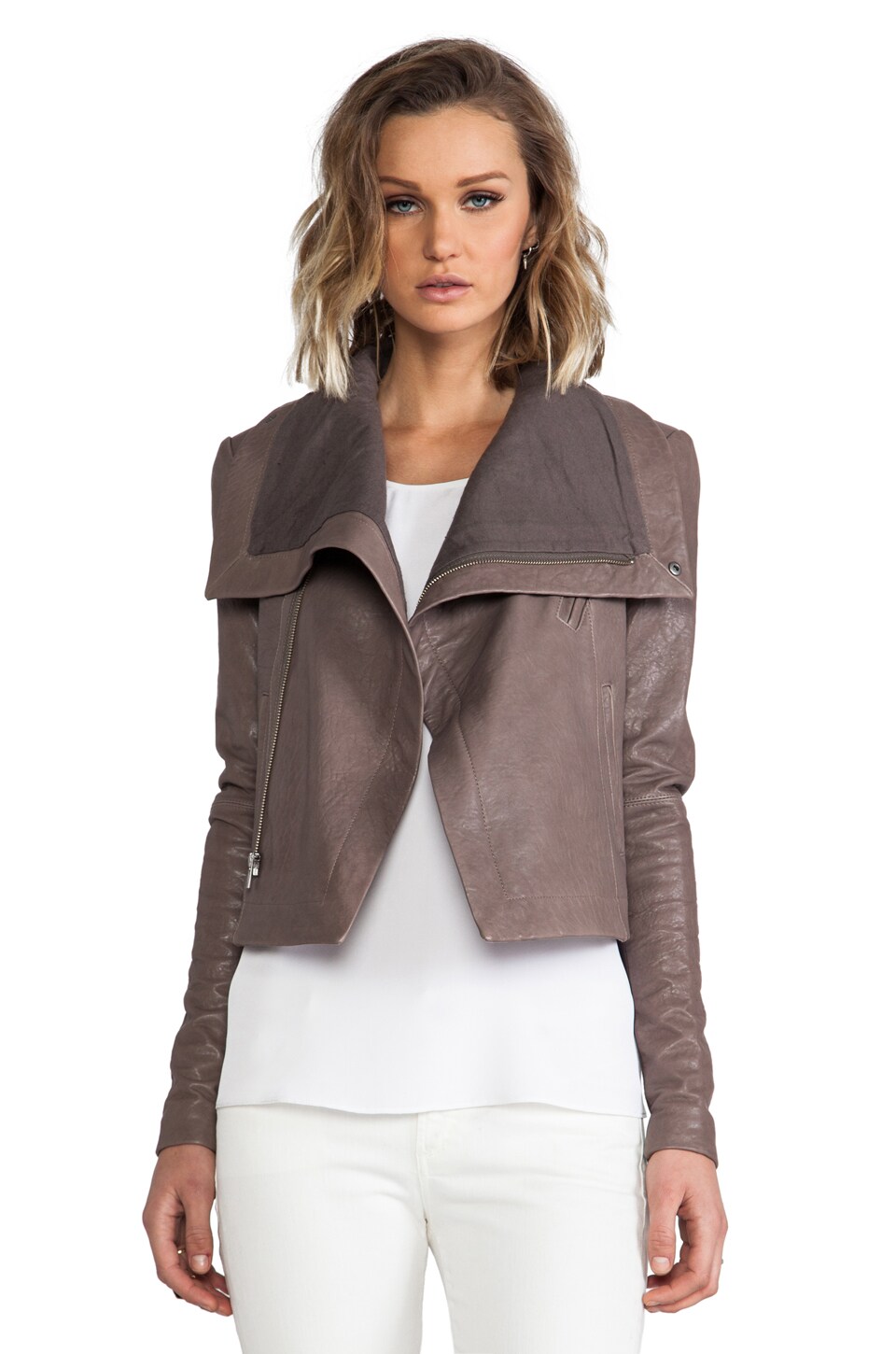 Veda Max Classic Leather Jacket