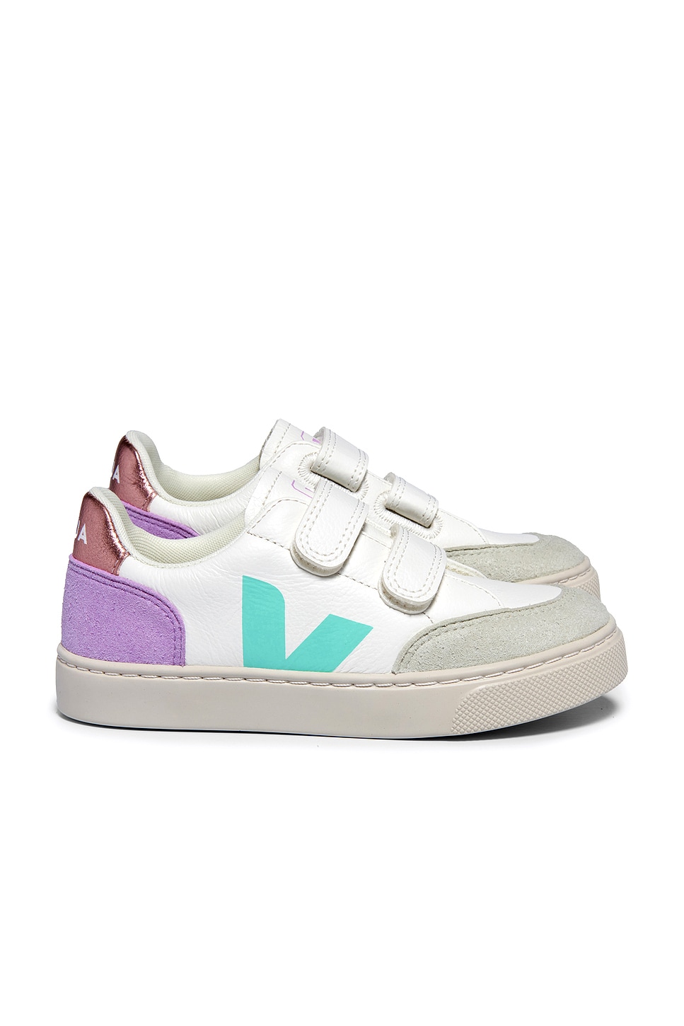 Veja kids metallic Velcro sneaker deals size 4