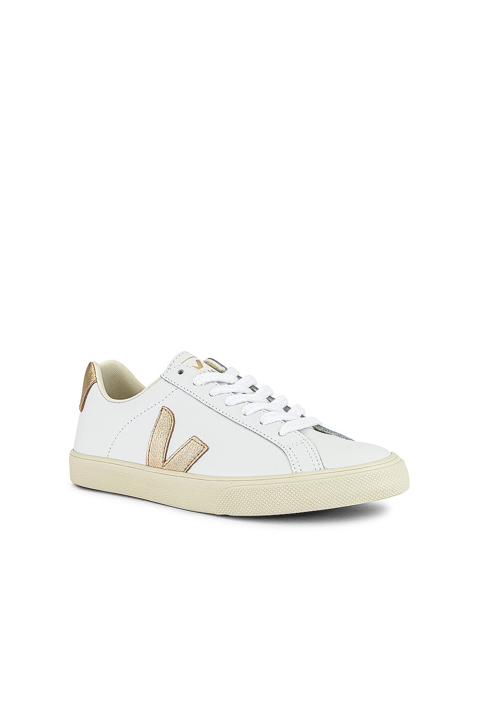 Veja Esplar Logo Sneaker in Extra-White & Platine