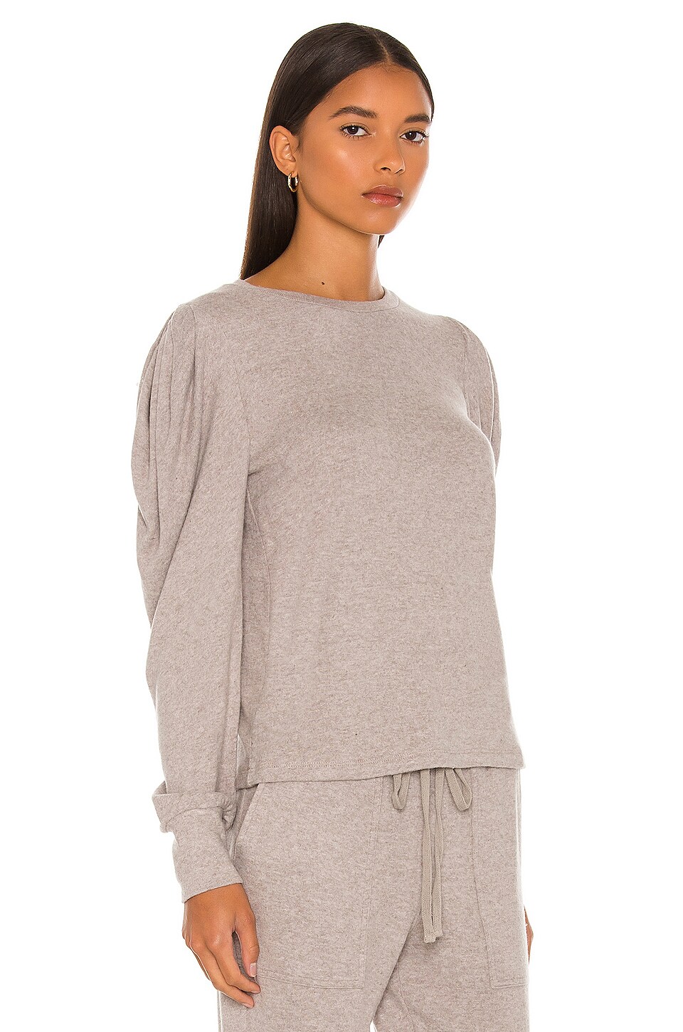 Velvet by Graham & Spencer Bianca Sweatshirt in Grey