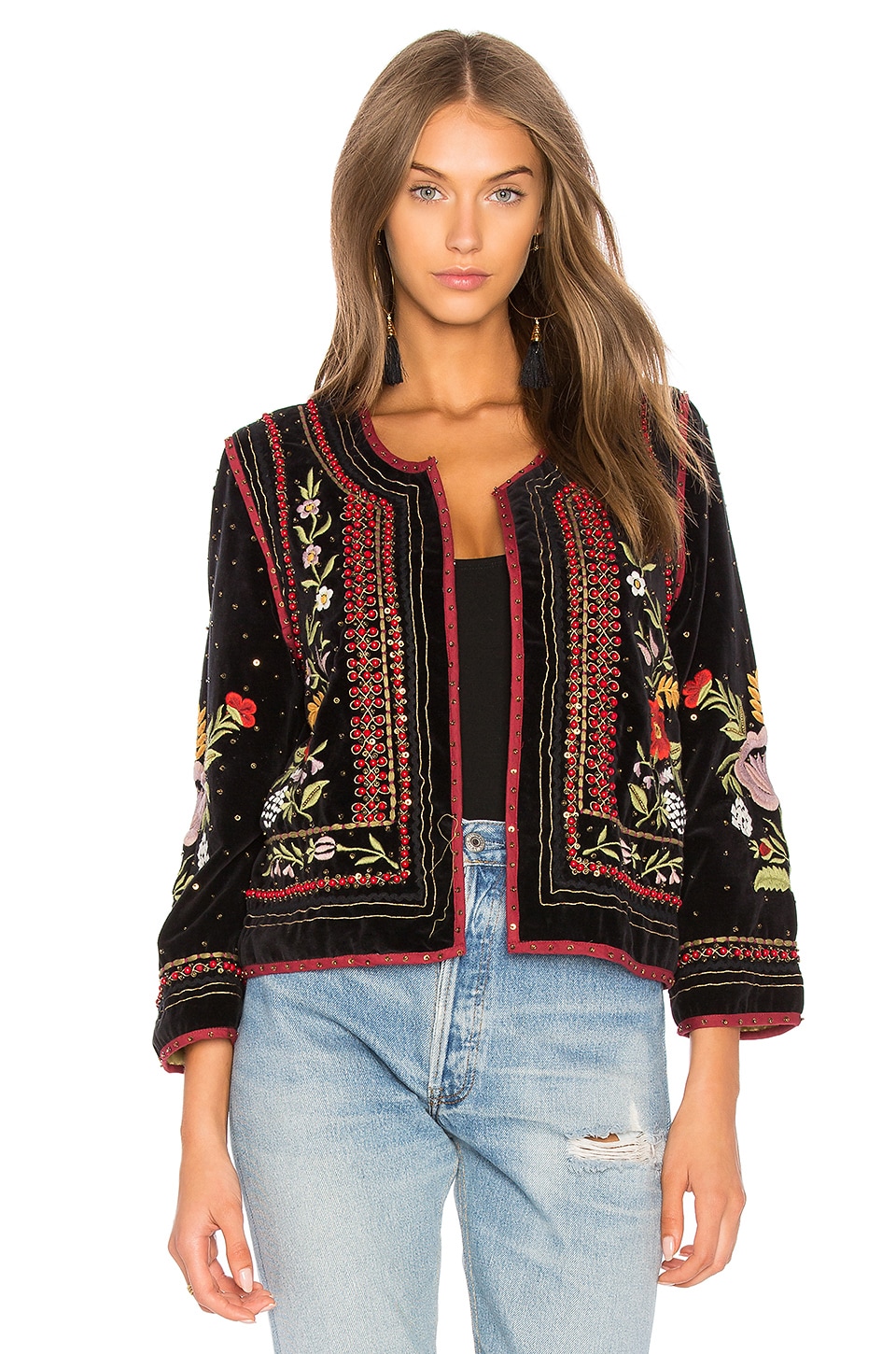 Graham \u0026 Spencer Adara Velvet Jacket 