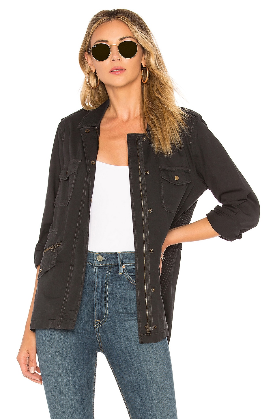 Velvet by Graham & Spencer Ruby Jacket in Granite REVOLVE