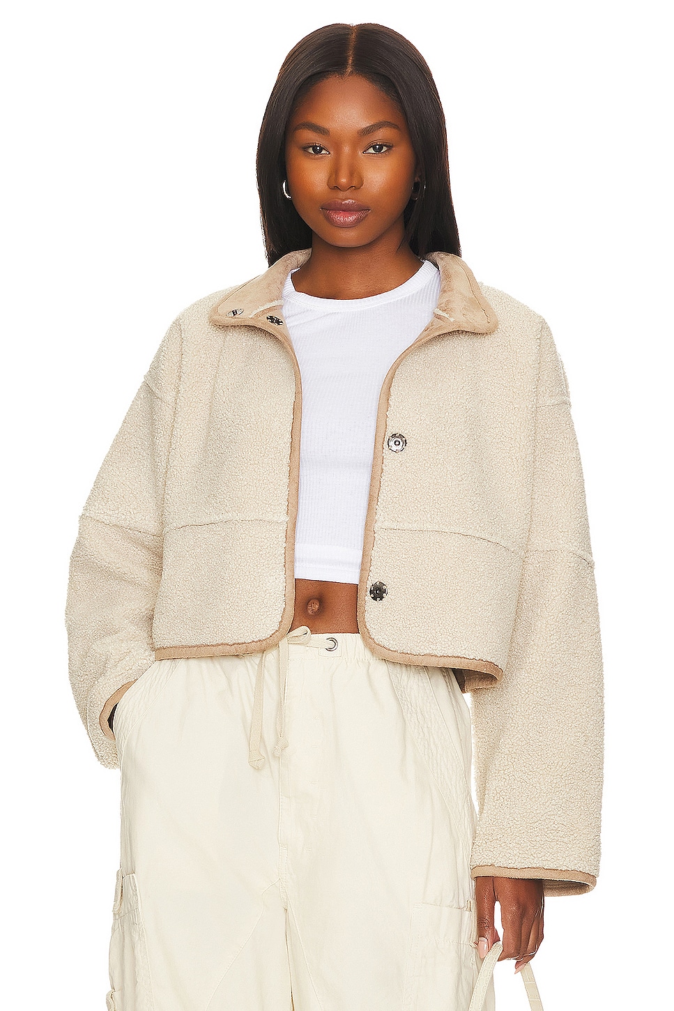 Velvet by Graham & Spencer Kelly Reversible Sherpa Jacket thumbnail