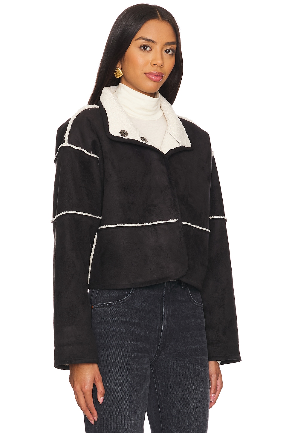 Velvet by Graham & Spencer Kelly Reversible Sherpa Jacket thumbnail