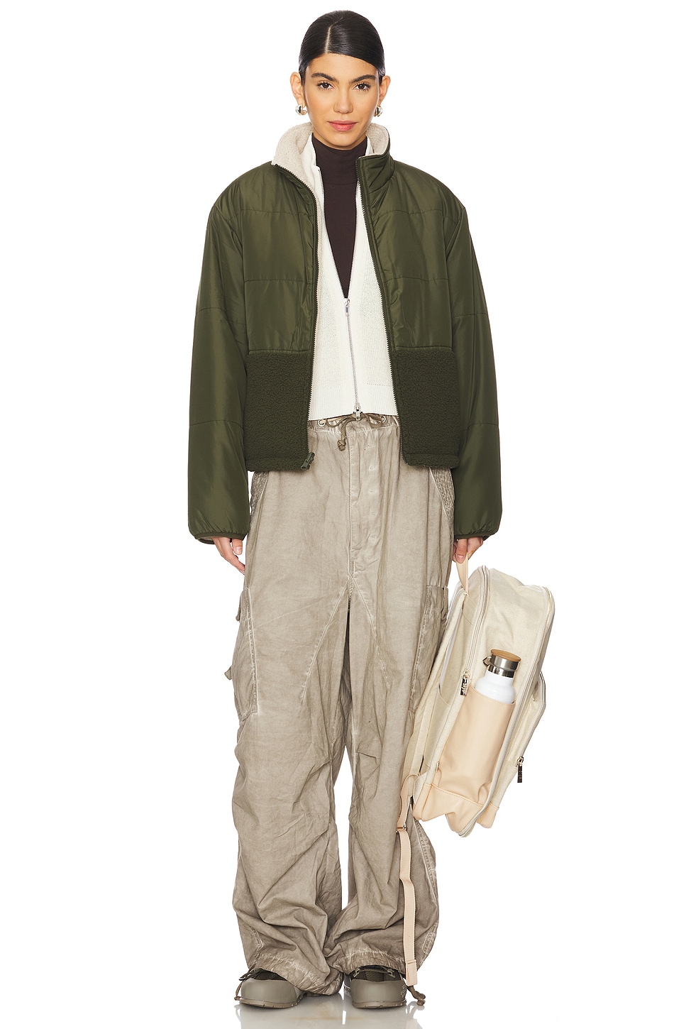 Velvet by Graham & Spencer Tasha Reversible Puffer Sherpa Jacket