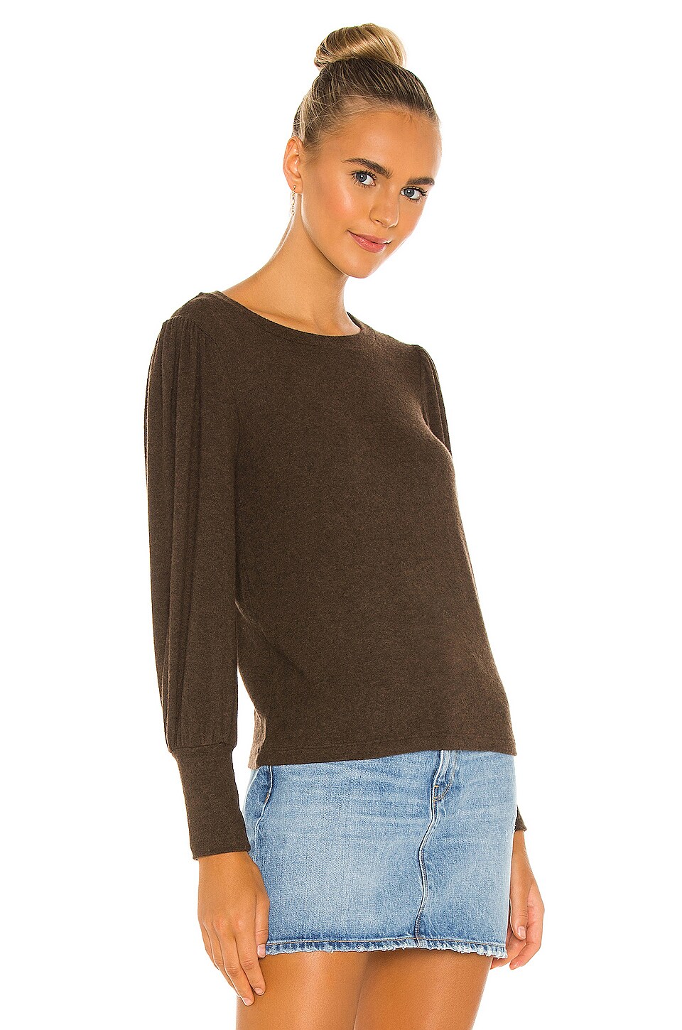 Velvet by Graham & Spencer Sela Top in Chocolate