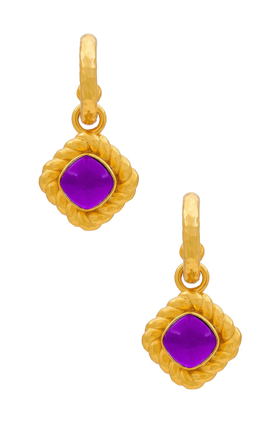 VALERE Pia Earrings in Amethyst Quartz