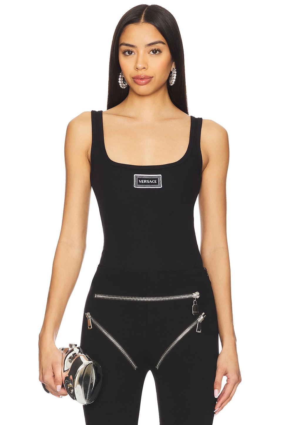 VERSACE Underwear Tank Top in Black | REVOLVE