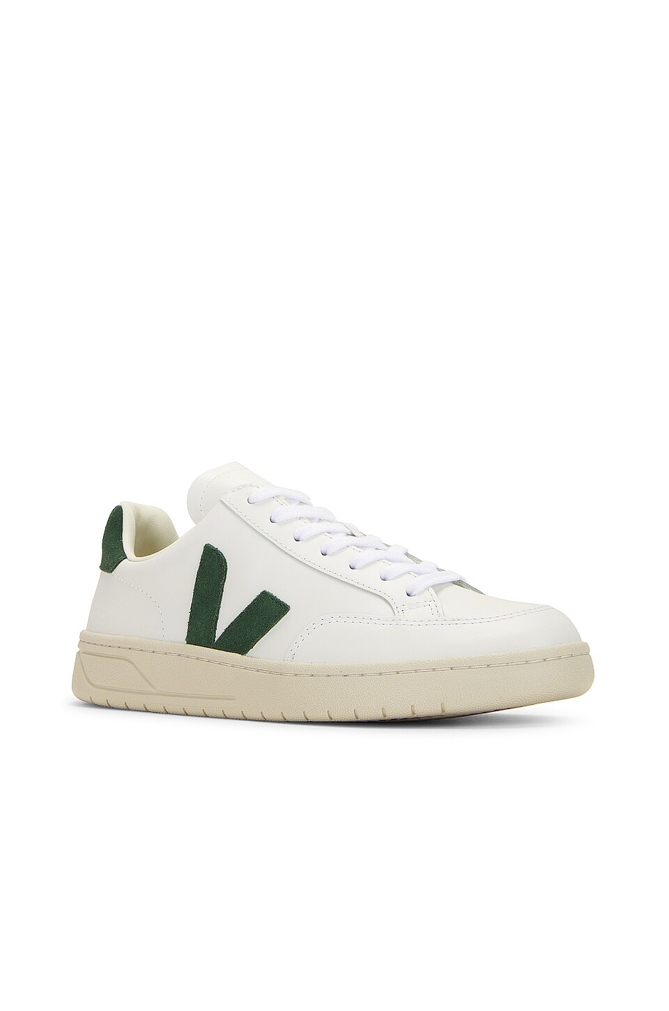 Veja V-12 Sneakers in Extra White & Cyprus