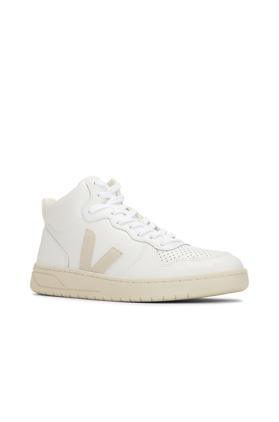 Veja V-15 Sneakers in Extra White & Natural