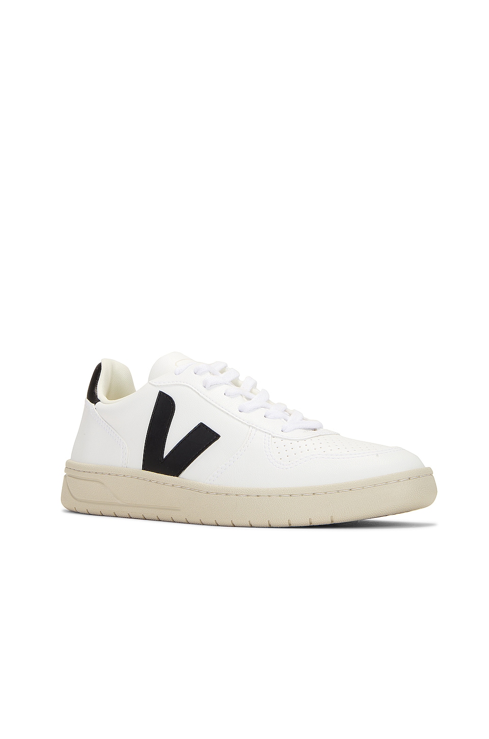 Veja V-10 Sneakers en White & Black