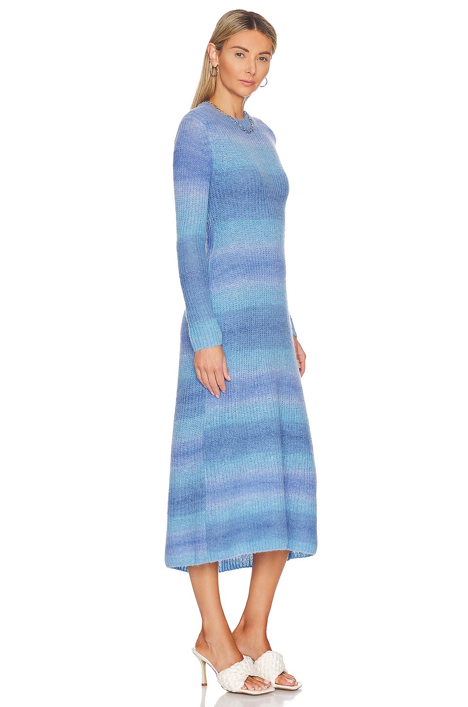 Vince Space Dye Dress in Tide Combo