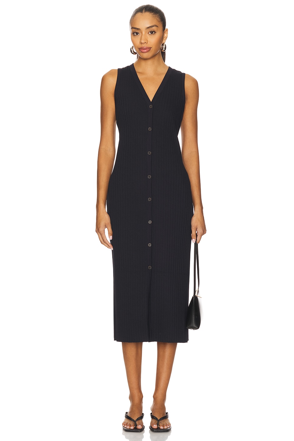 Vince Rib Sleeveless Dress in Coastal Blue | REVOLVE
