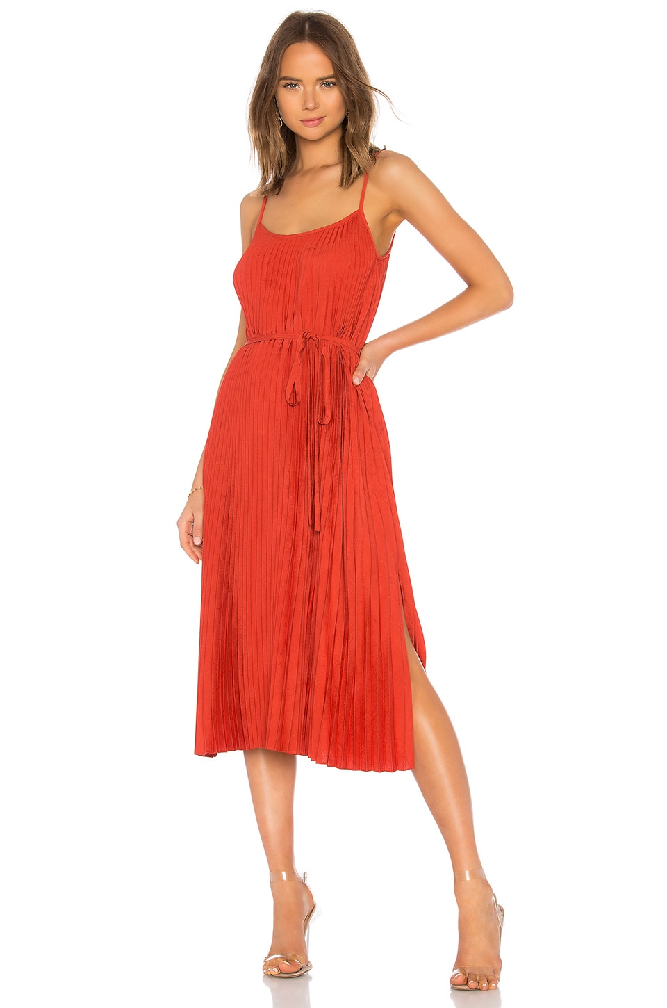 VINCE PLEATED CAMI DRESS