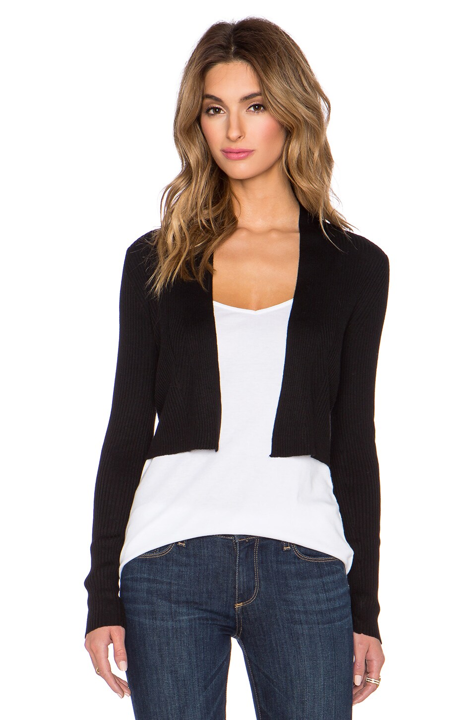 vince cropped cardigan