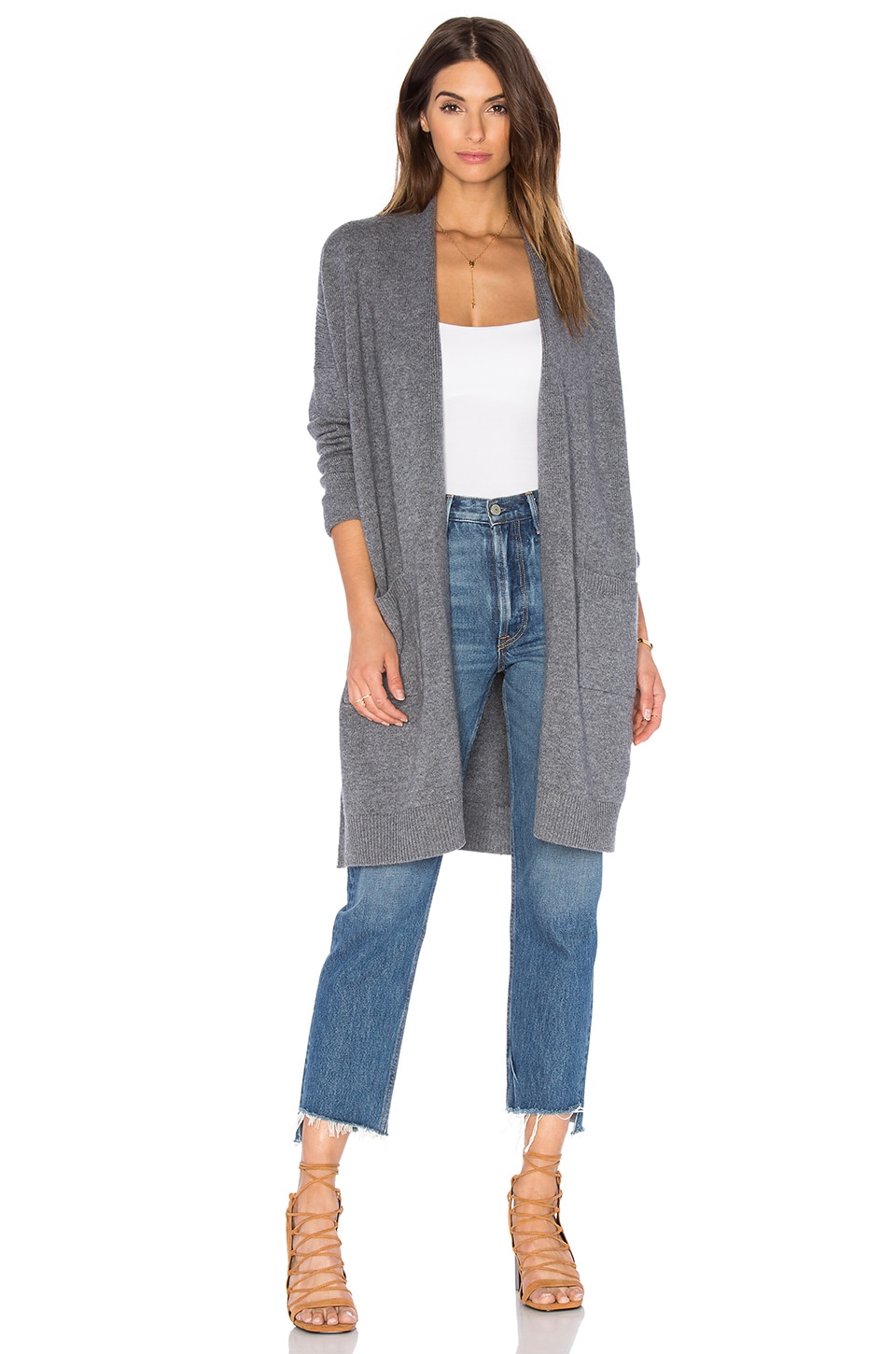 Side slit clearance cardigan