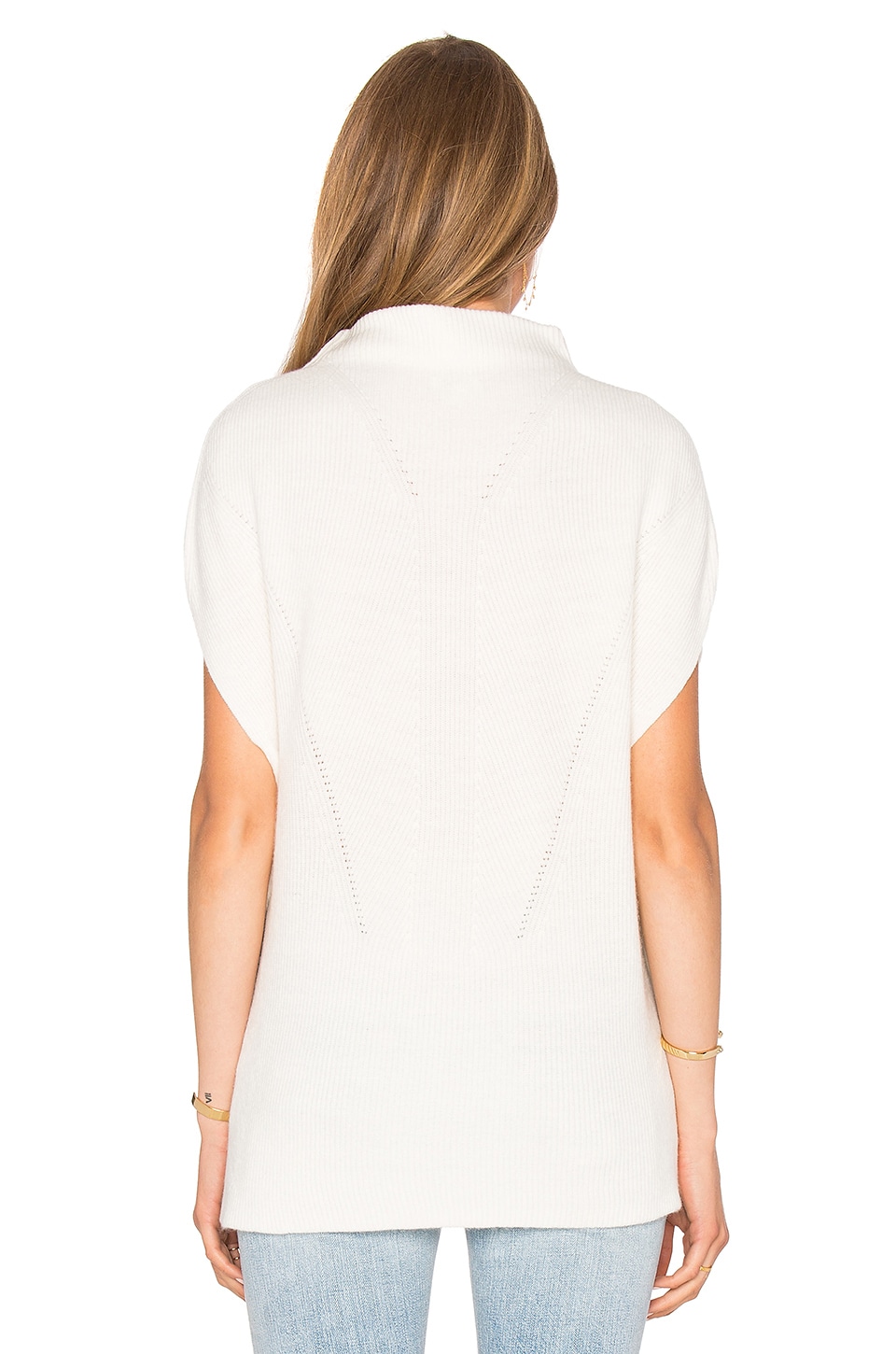 off white sleeveless turtleneck
