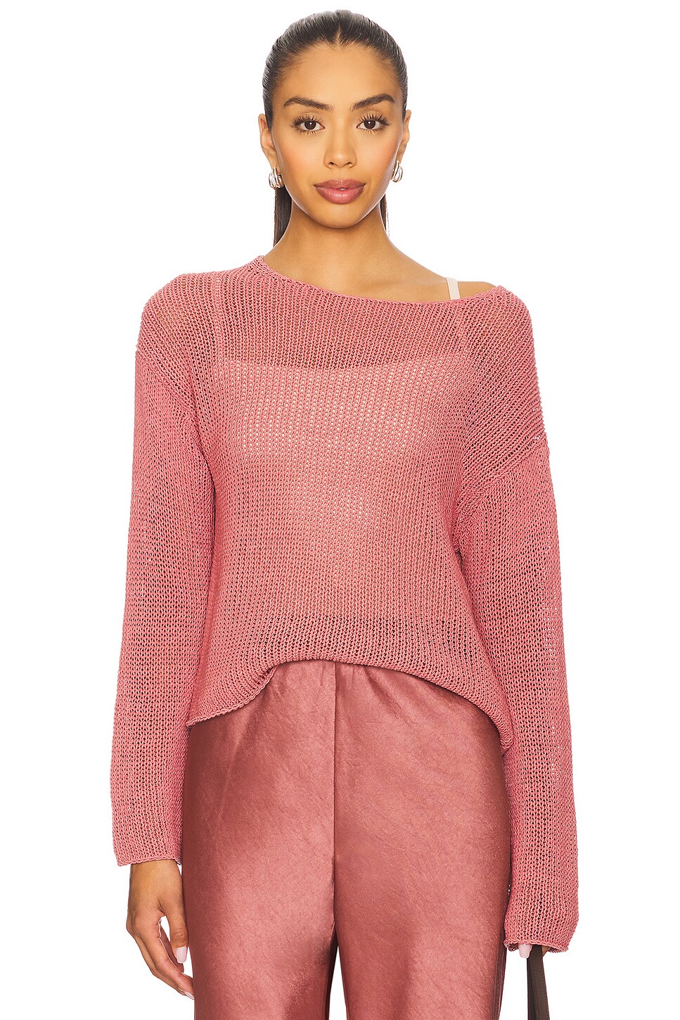 Coated Cotton Pullover