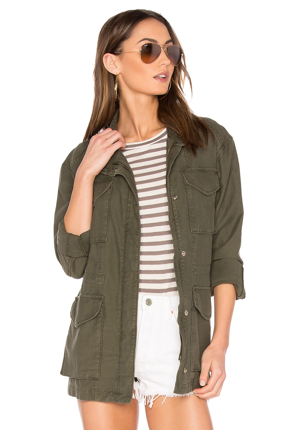 Vince Military Jacket in Army | REVOLVE
