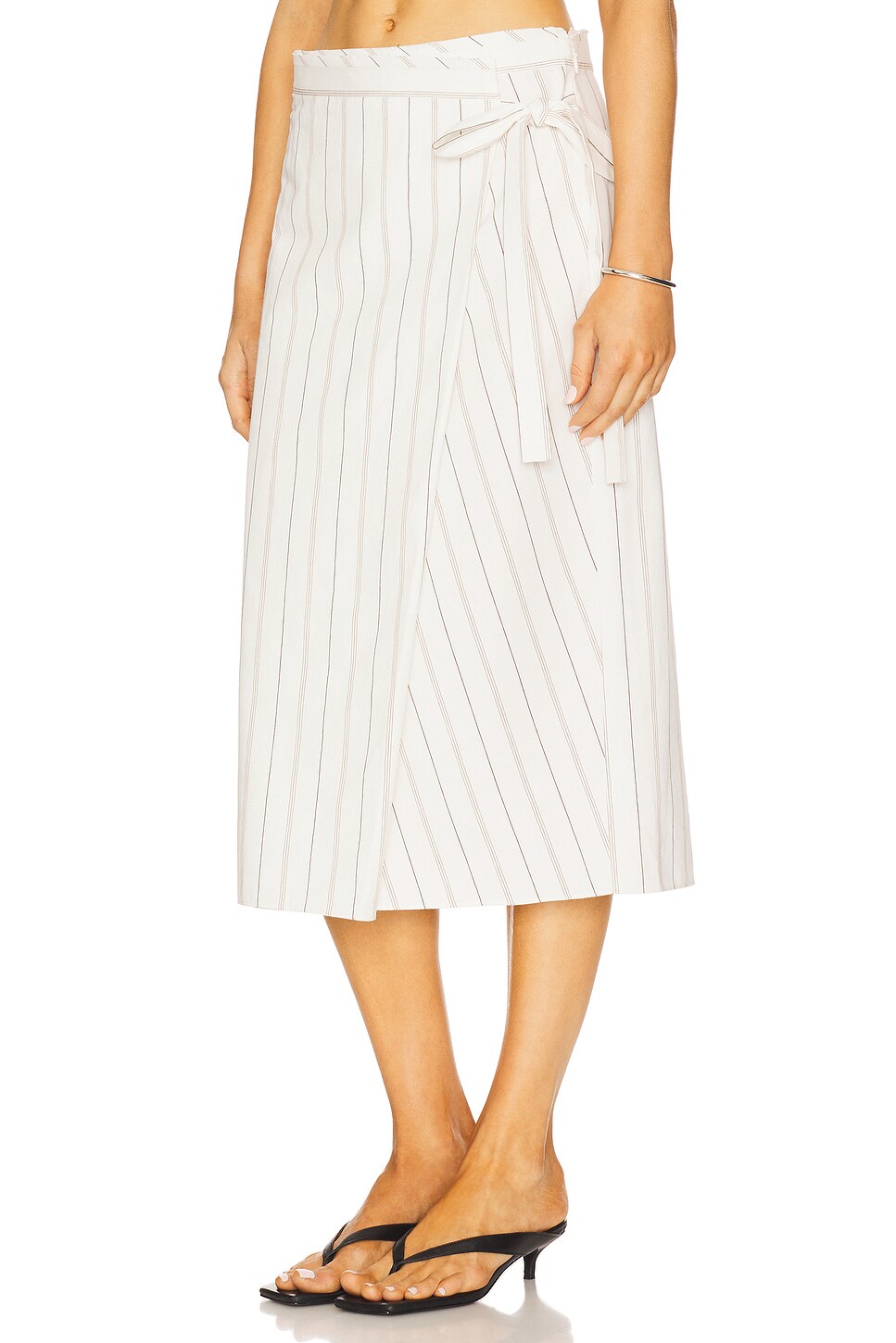 Seedling Stripe Wrap Skirt - Thumbnail 3