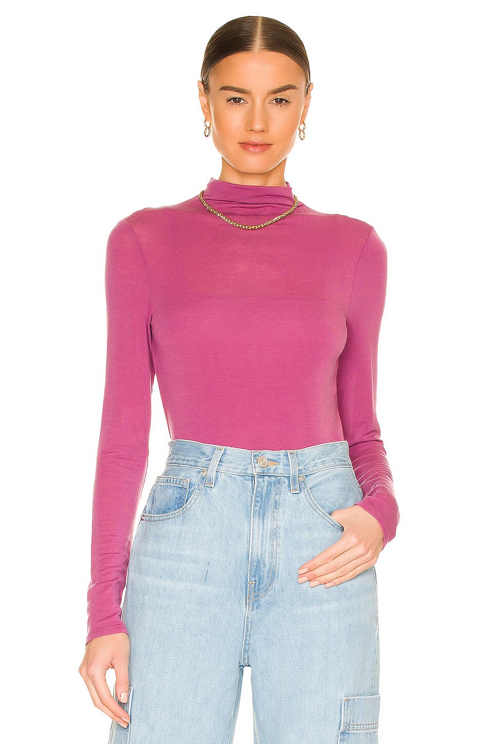 vince mock neck top