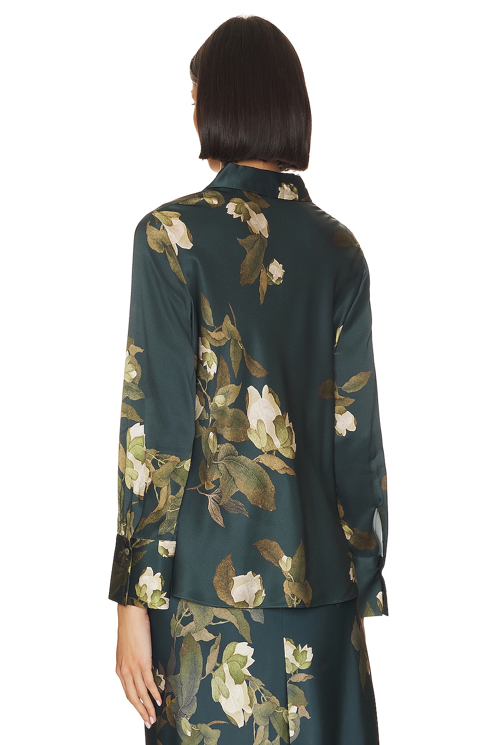 Vince Camellia Branch Bias Blouse thumbnail
