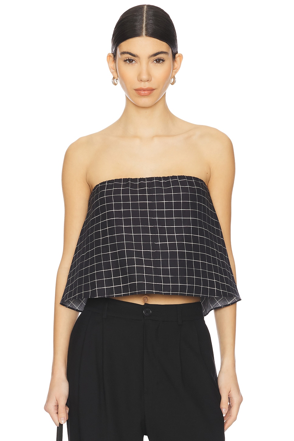 Trellis Strapless Tie Back Top