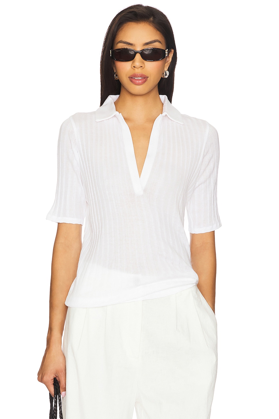 Elbow Sleeve Polo