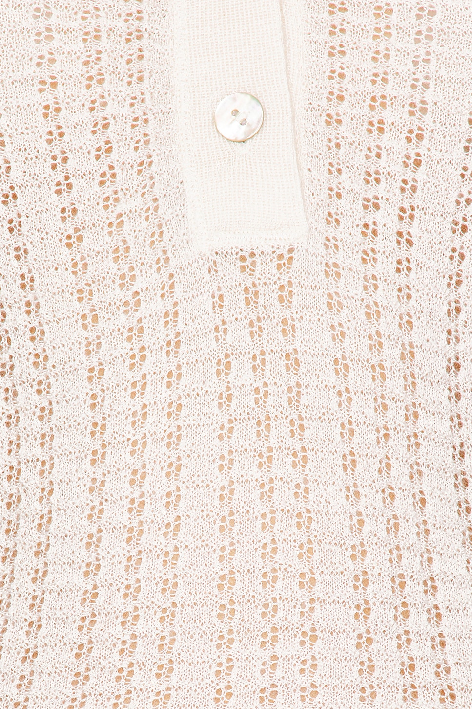 Waffle Knit Henley Top