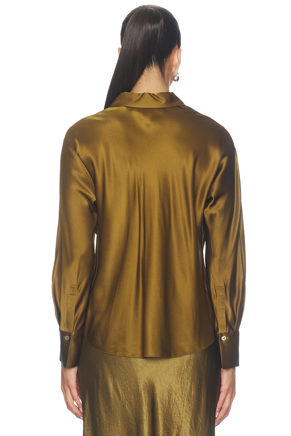 Vince Bias Longsleeve Blouse