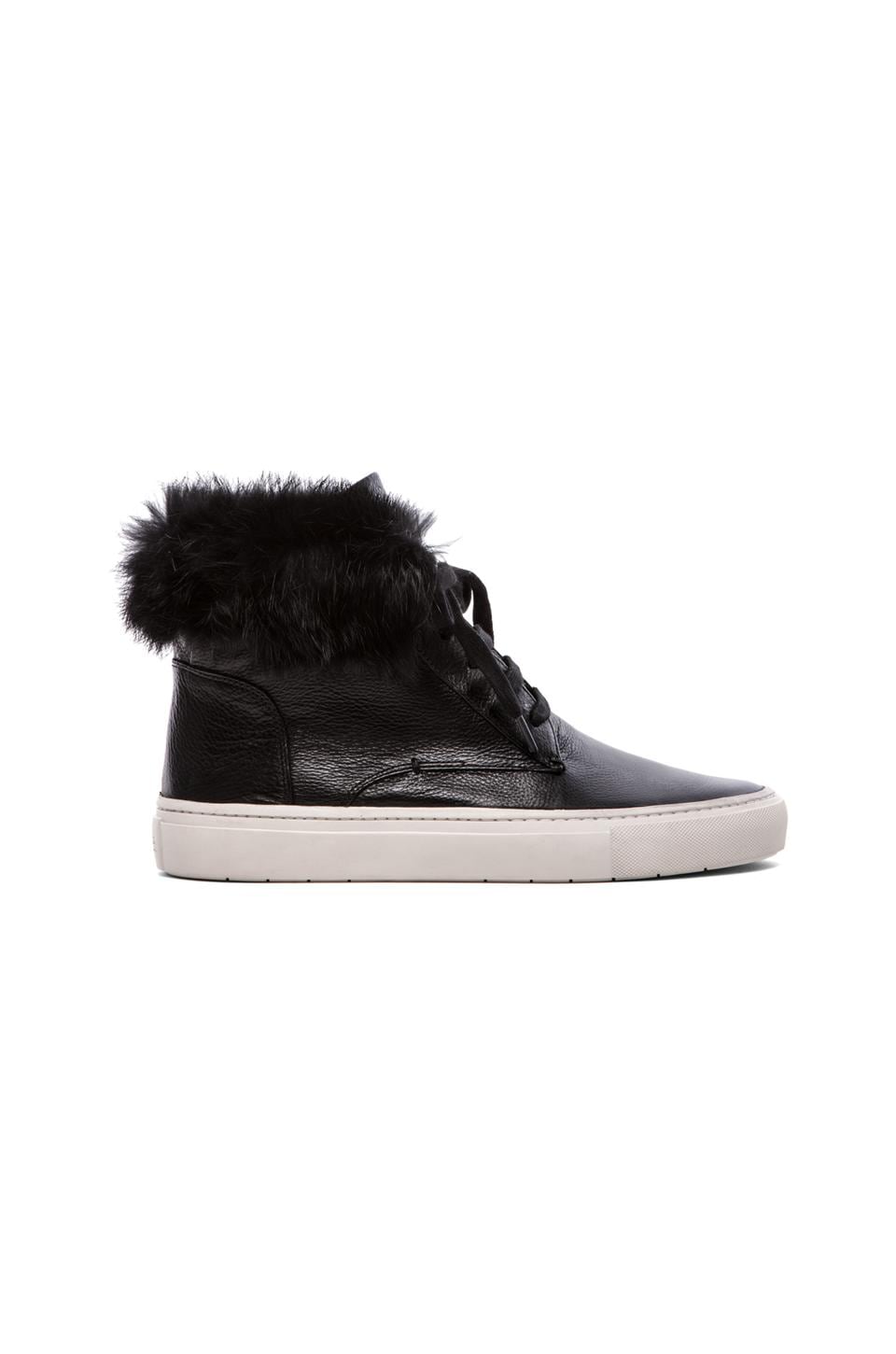 sneakers with fur trim