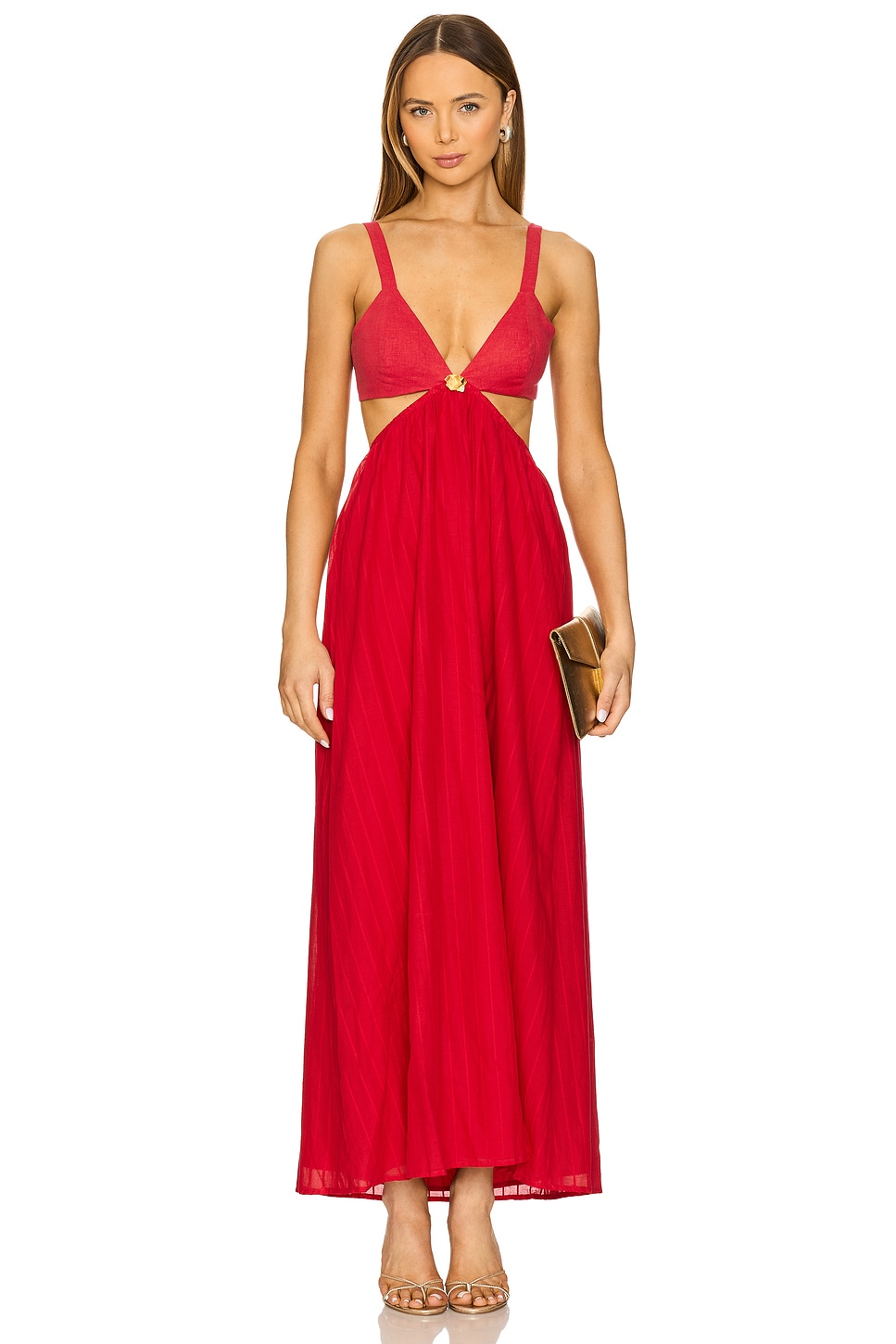 knee length dresses for ladies Vix: Alissa Detail Long Dress (VR252080) – Swimwear World main image 0