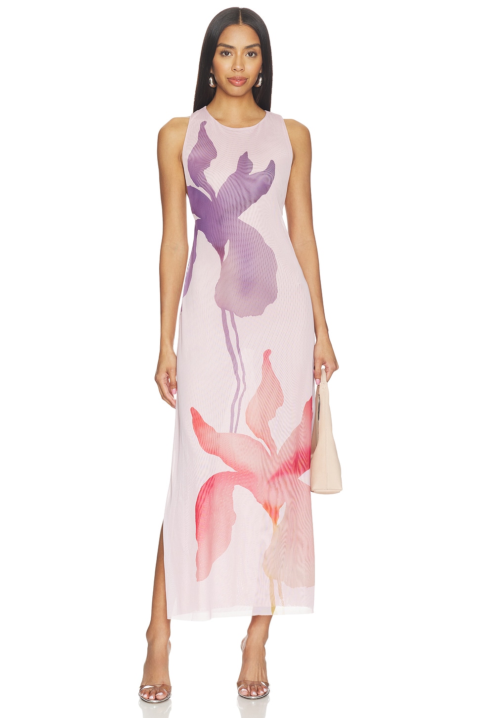 maxi dress cover up swimwear Beach Bliss Sheer Cover Up Ivory / M