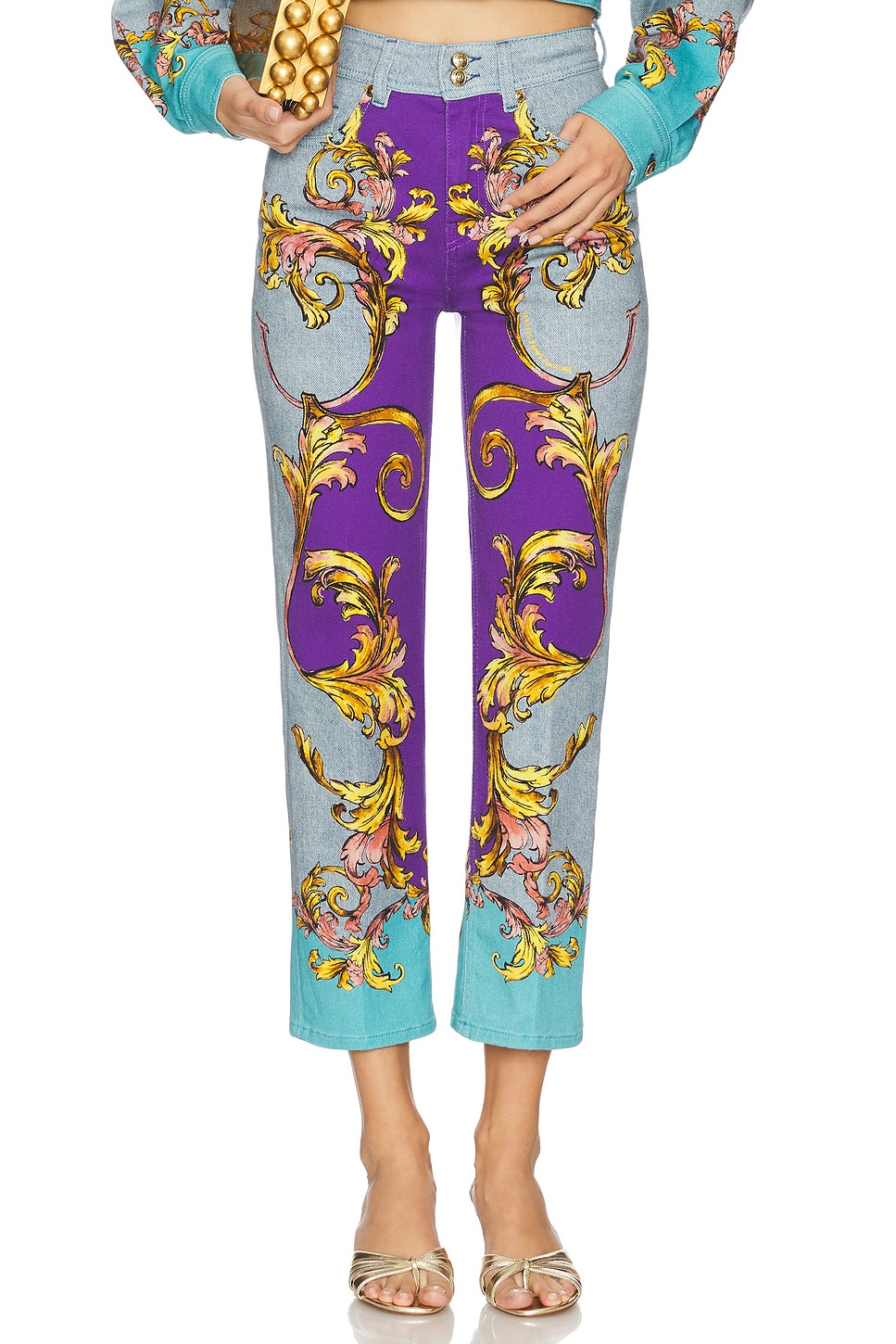 Versace Jeans Couture 5 Pocket Pants in Multi | REVOLVE