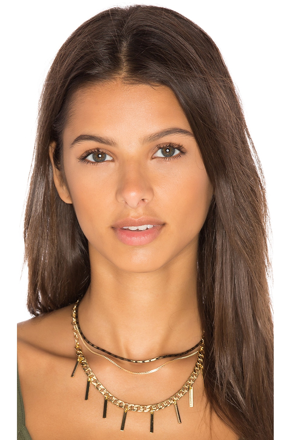 Vanessa Mooney Halen Choker in Gold & Black | REVOLVE