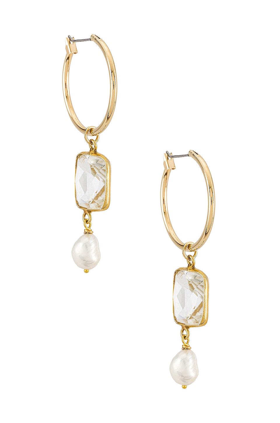 Vanessa Mooney The Celena Pearl Earrings in Gold