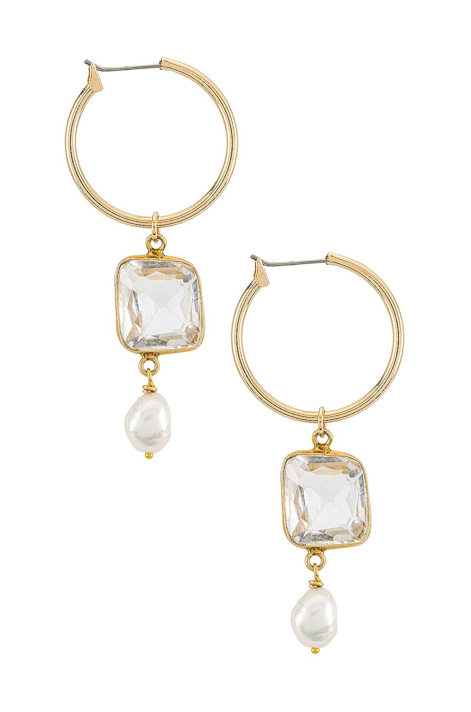 Vanessa Mooney The Celena Pearl Earrings in Gold