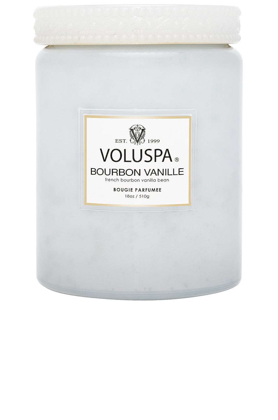 Voluspa Bourbon Vanille Vermeil Large Jar Candle in Bourbon Vanille |  REVOLVE