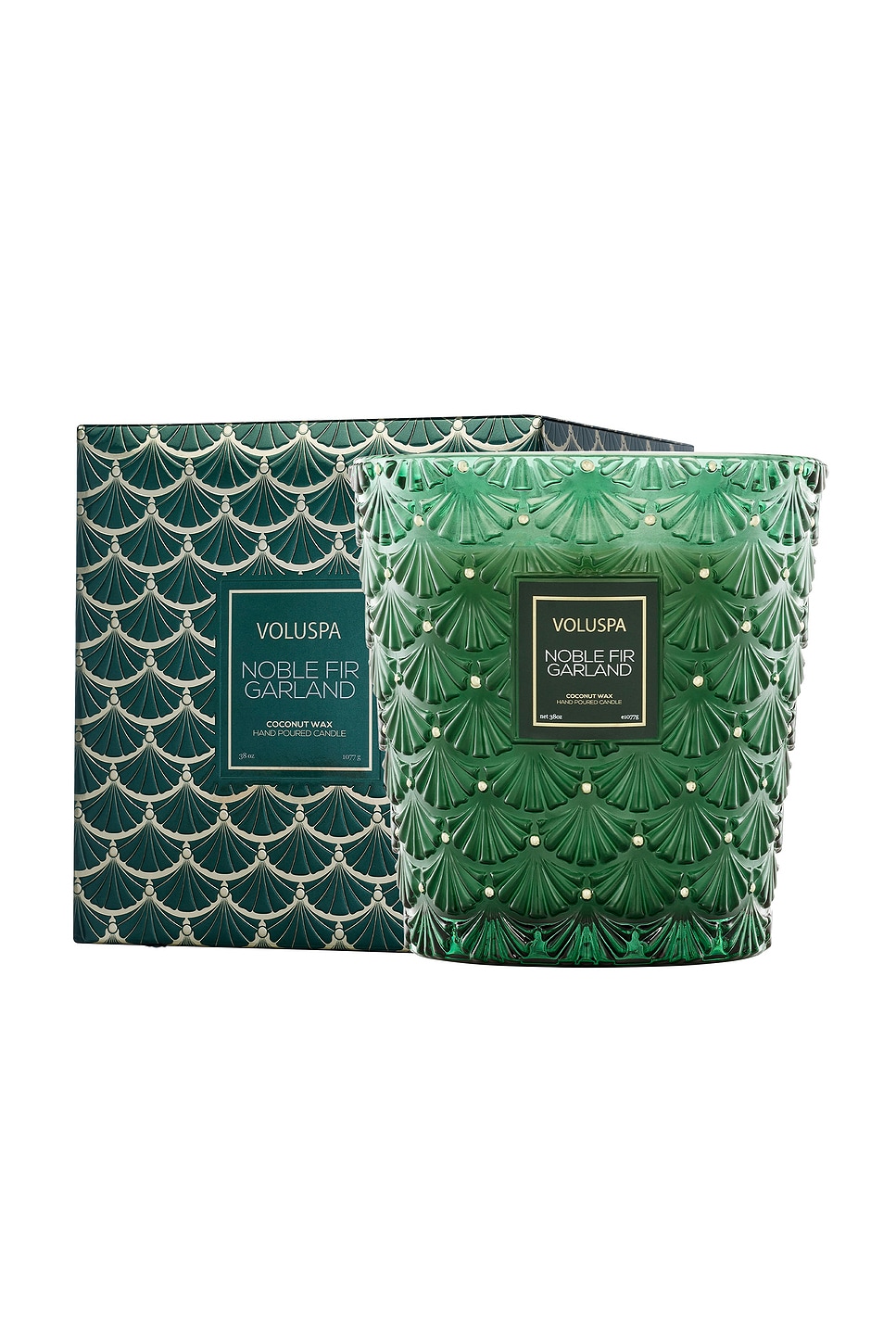 Noble Fir Garland 3 Wick Hearth Candle