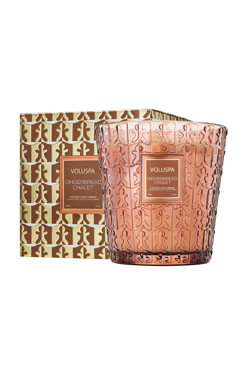 Gingerbread Chalet 3 Wick Hearth Candle