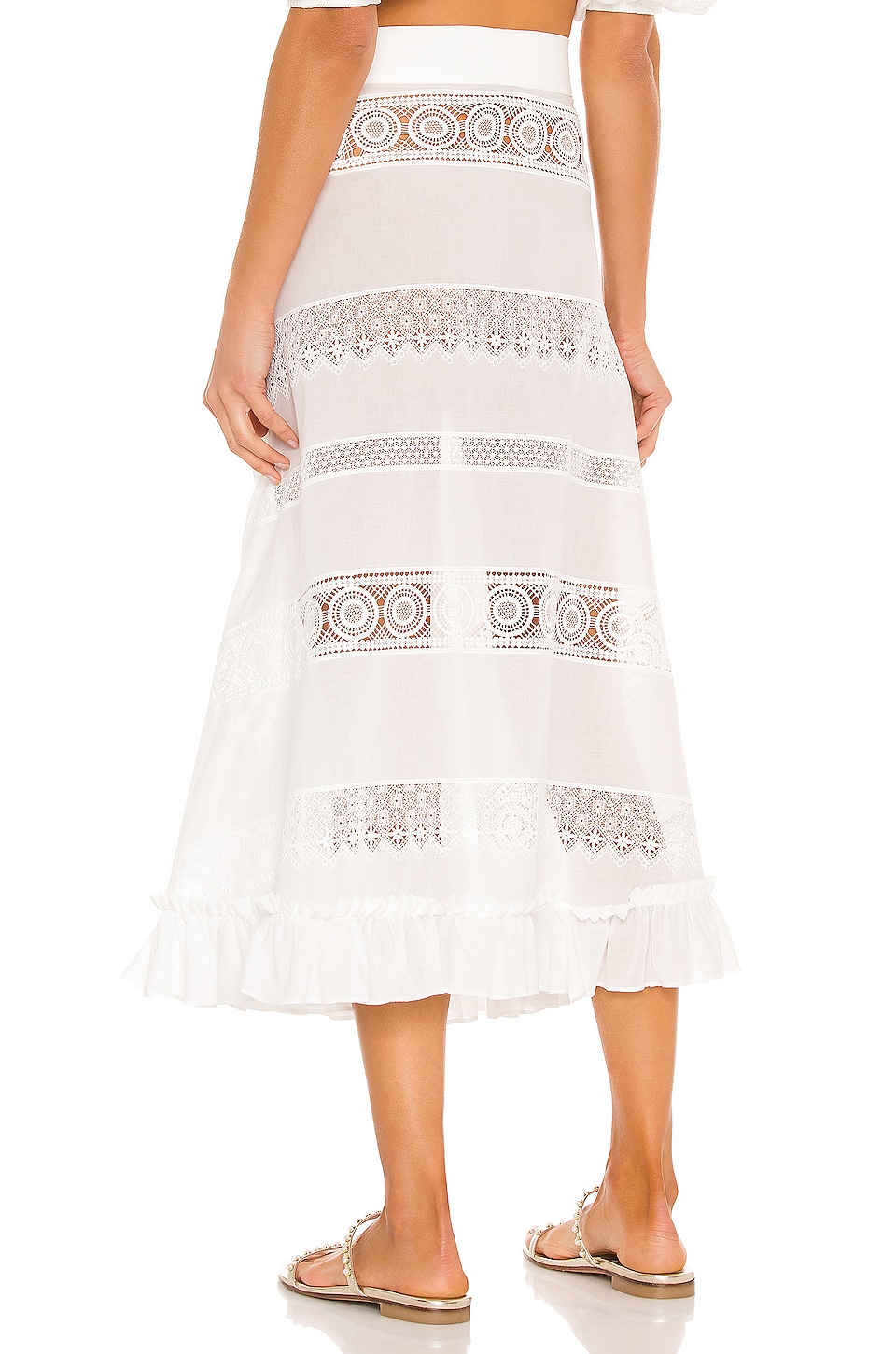 Waimari Sevillana Wrap Skirt in White | REVOLVE
