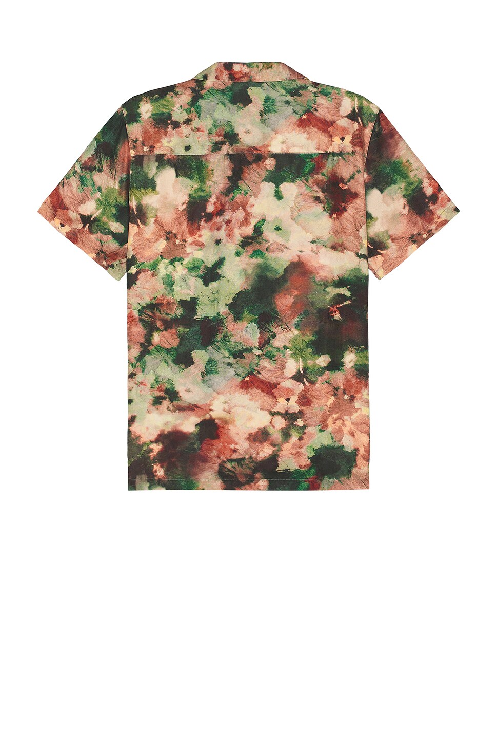 WAO The Camp Shirt in Olive Brown Abstract