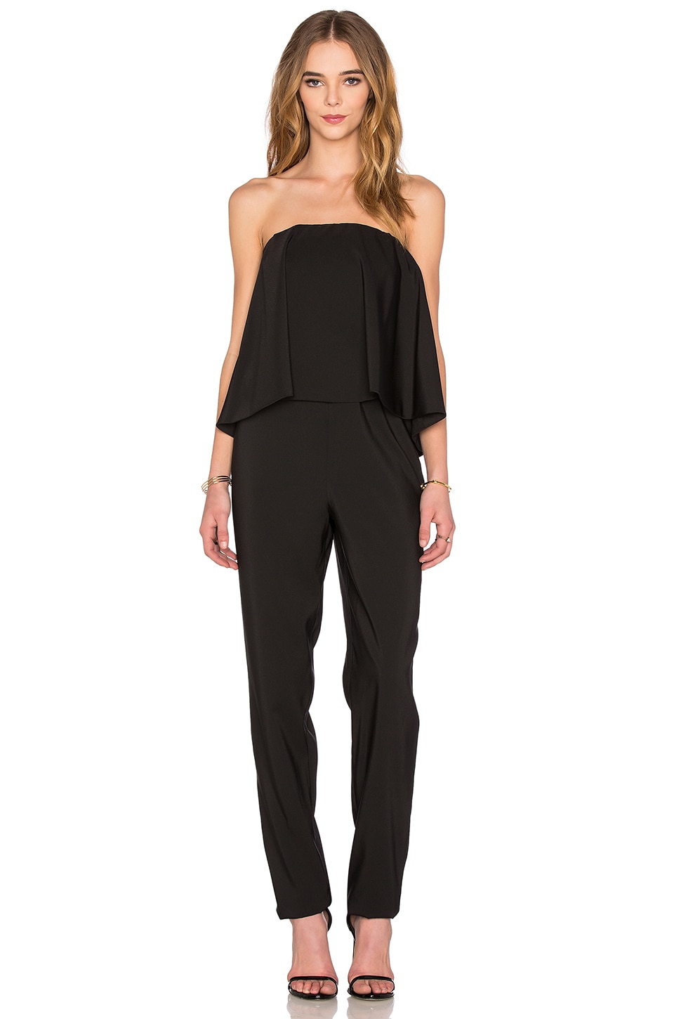 WAYF Strapless Jumpsuit in Black | REVOLVE